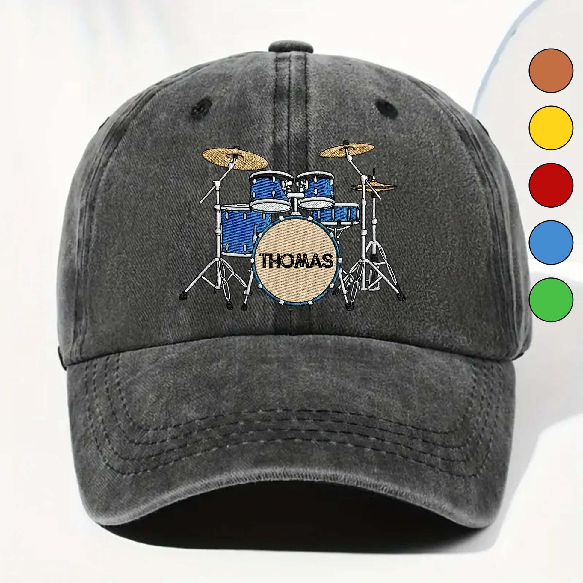 Custom Drummer Denim Hat personalization view for Dad