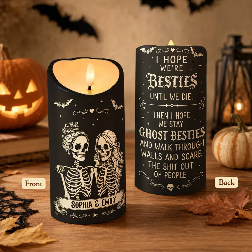 Led Candle material and size view - Personalized Flameless Candle
