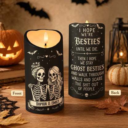 Led Candle material and size view - Personalized Flameless Candle