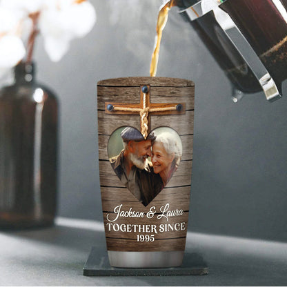 Tumbler material and size view - Custom God Gave Me You Tumbler