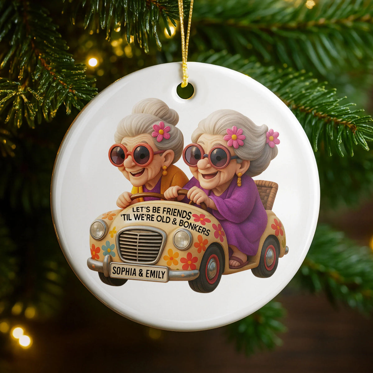 Let's Be Friends 'Til We're Old & Bonkers Elderly Women in Car