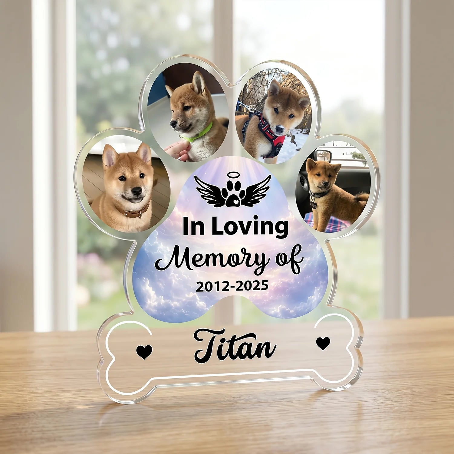 Custom Dog Memorial Gift for Dog Lovers with personalized design details for meaningful gifting image 6