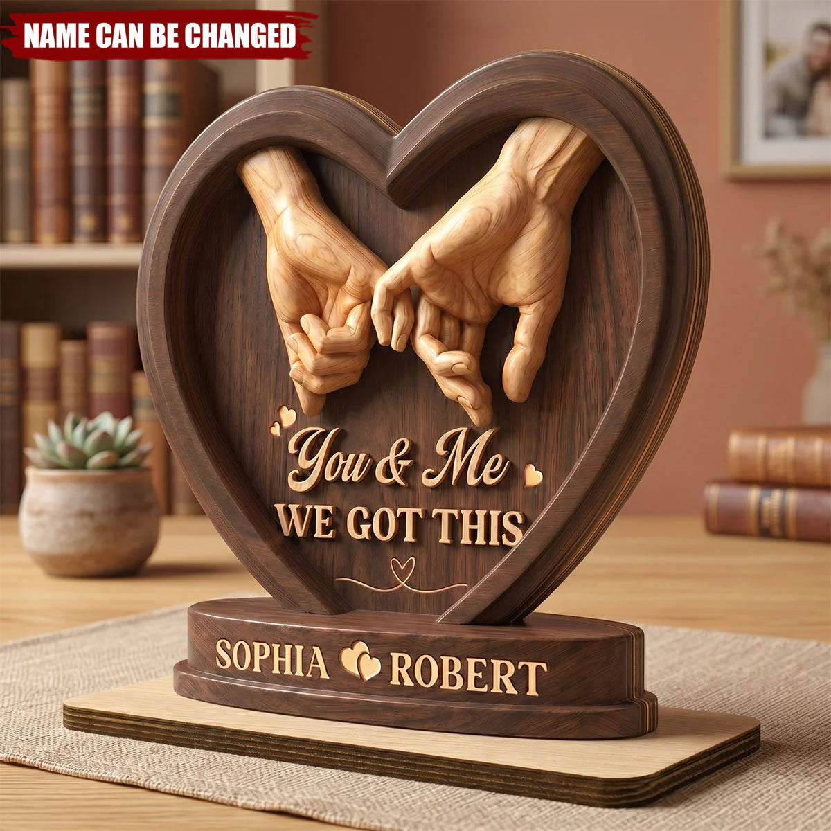 Personalized Couple Plaque personalization view for Couples