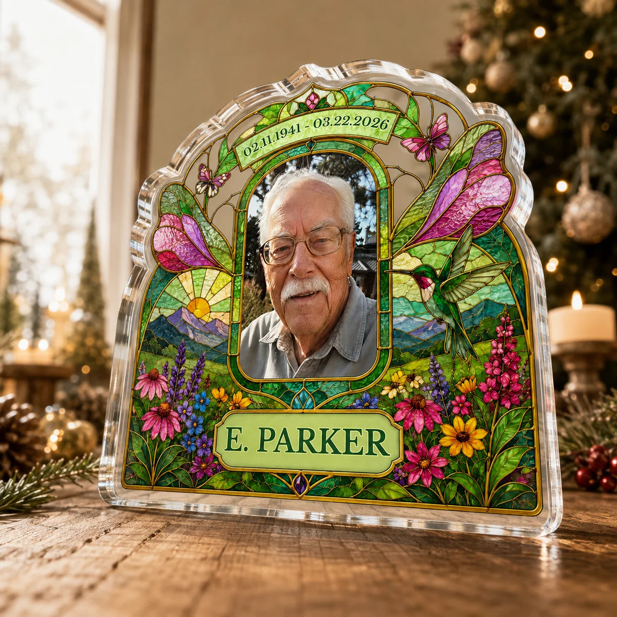 Beloved Ever Near Custom Shape Acrylic Plaque - Personalized Memorial Keepsake Gift for Family