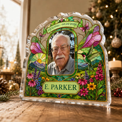 Beloved Ever Near Custom Shape Acrylic Plaque - Personalized Memorial Keepsake Gift for Family