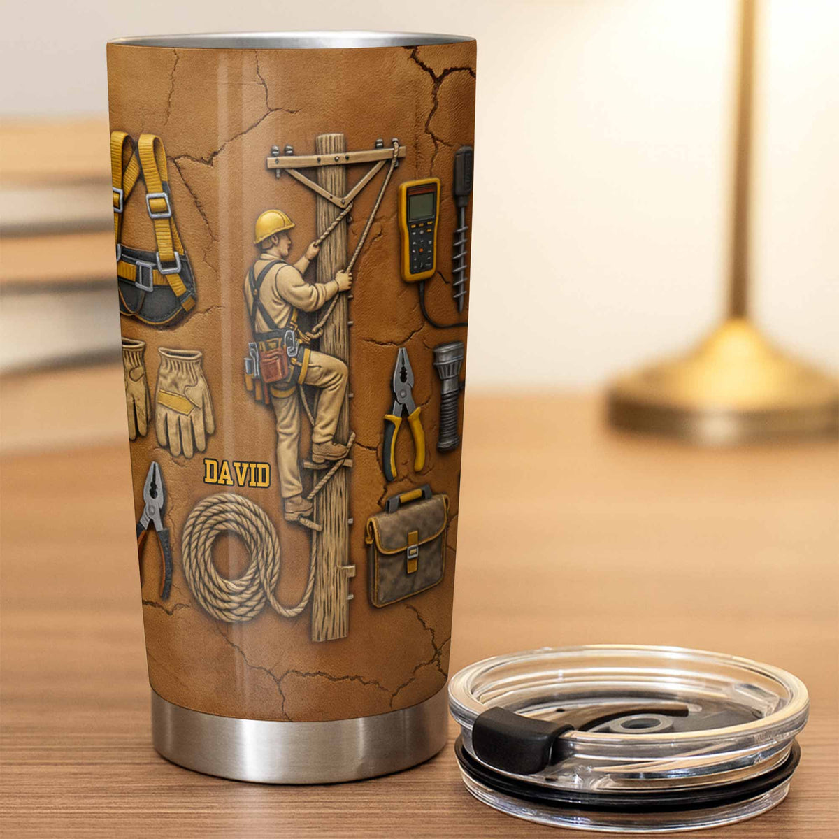Celebrate Hard Work, Tools and Construction Worker Design