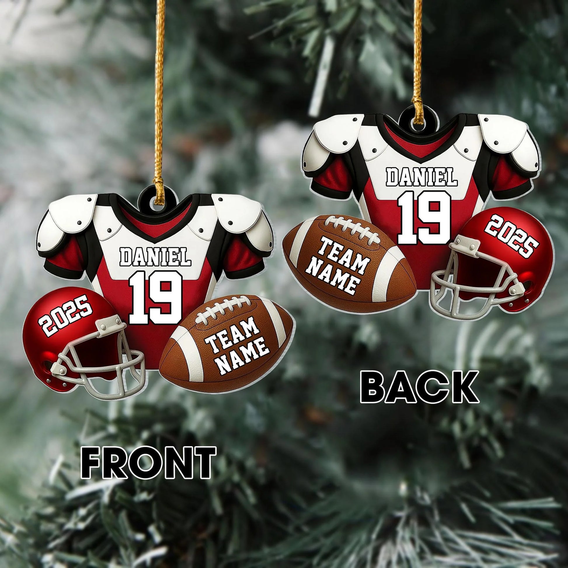 Acrylic Ornament detail view for Son/Grandson