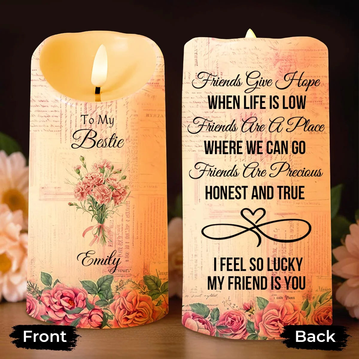 Friends Give Hope When Life Is Low, Flowers