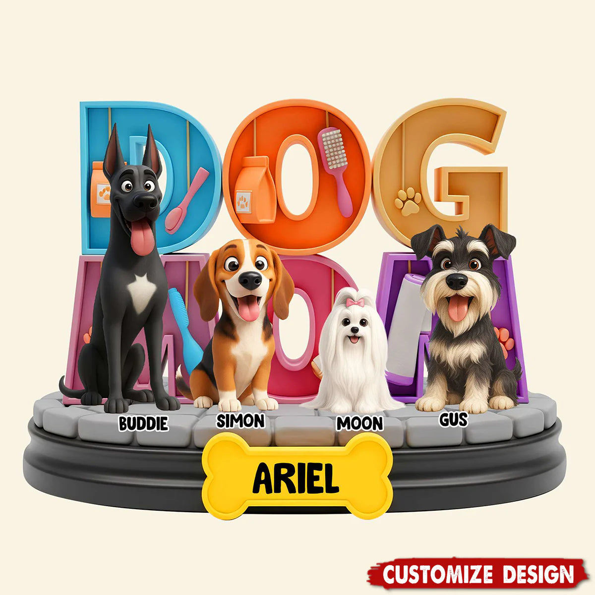Plaque gift-ready design for Dog Lovers