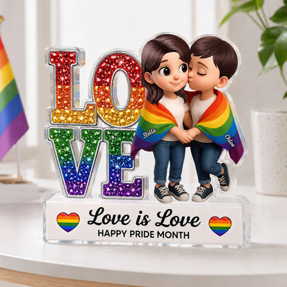 Custom Pride Month Couple Gift for Couples with personalized design details for meaningful gifting