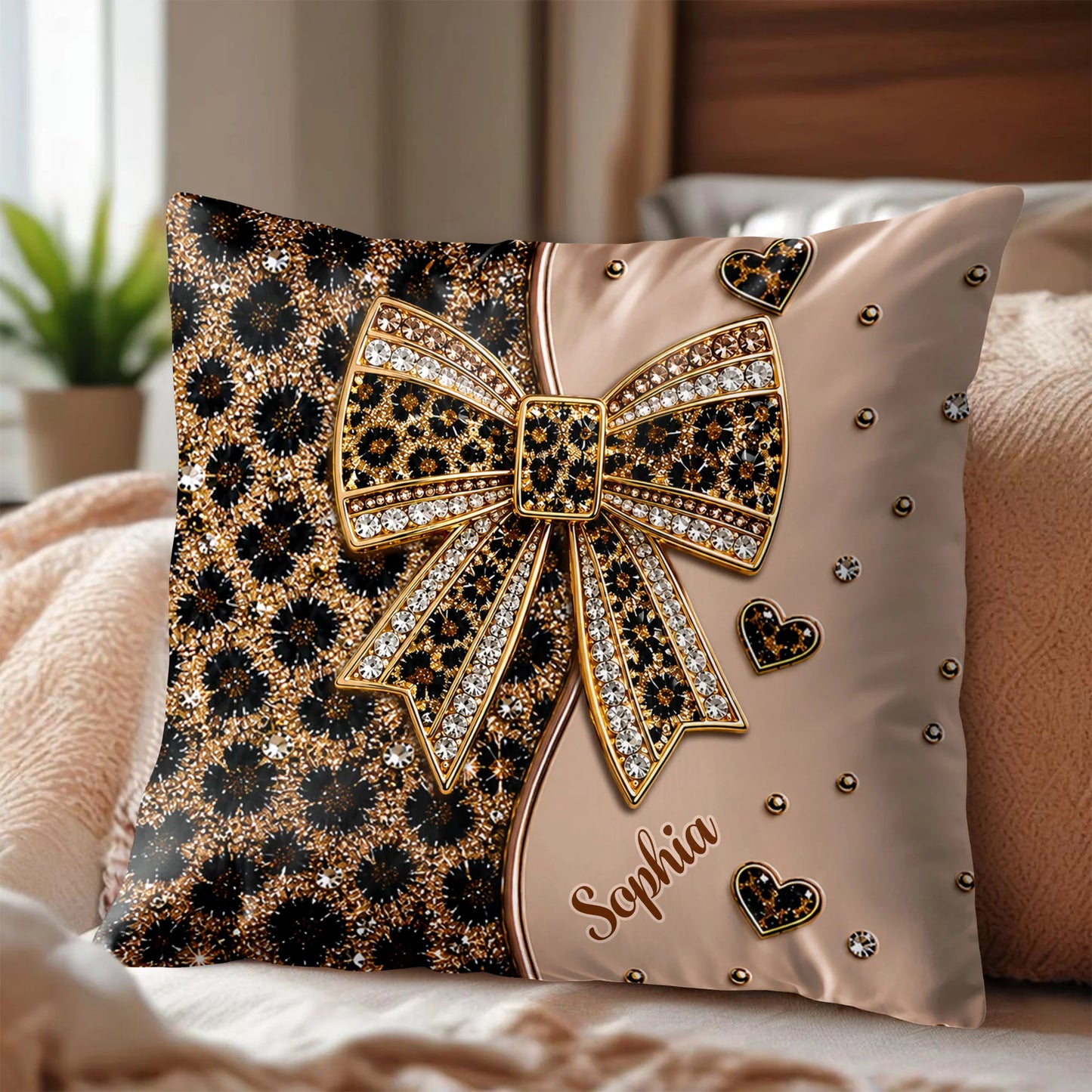 Pillow detail view for Best Friends