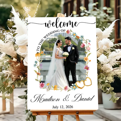 Custom Wedding Welcome Sign personalization view for Couples
