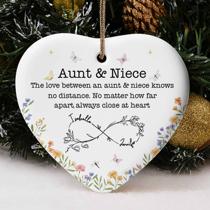 The Love Between An Aunt & Niece, Flowers And Hearts