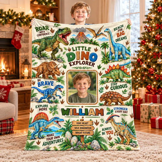 Personalized Dinosaur Photo Blanket – Little Explorer Custom Throw for Boys 2ca6e857-0c8b-4f65-9afc-aaa007334e64-image.png