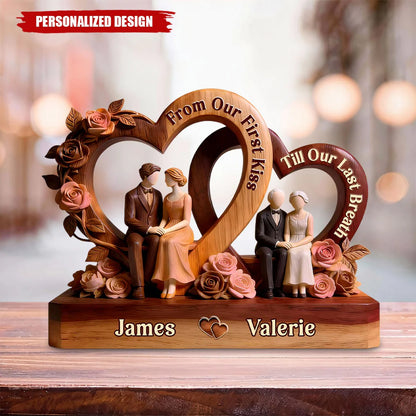 Personalized Couple Acrylic Plaque personalization view for Wife