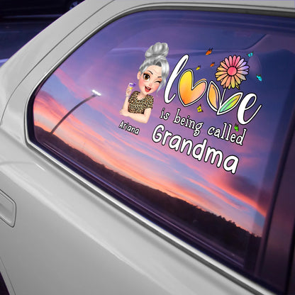Love Is Being Called Grandma Heart and Flowers Design
