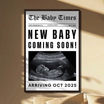 Canvas / Poster material and size view - Custom Ultrasound Photo Poster