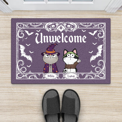 Custom Halloween Cat Doormat personalization view for Cat Lovers