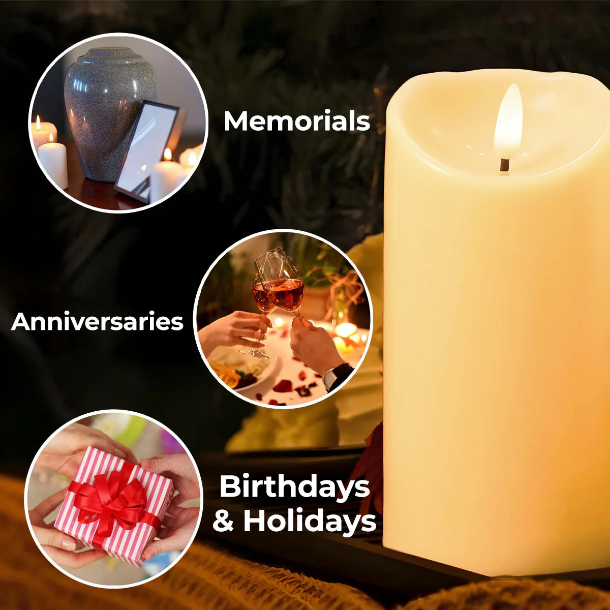 Led Candle gift-ready design for Daughter/Granddaughter