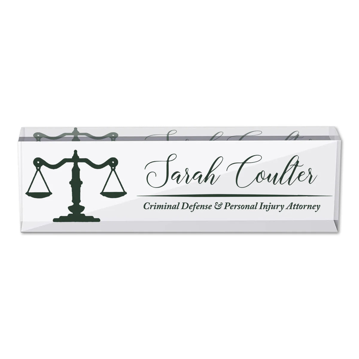 Custom Attorney Office Desk Name Plate for Daughter/Granddaughter
