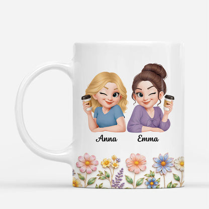 Unbiological Sister Mug personalization view for Best Friends