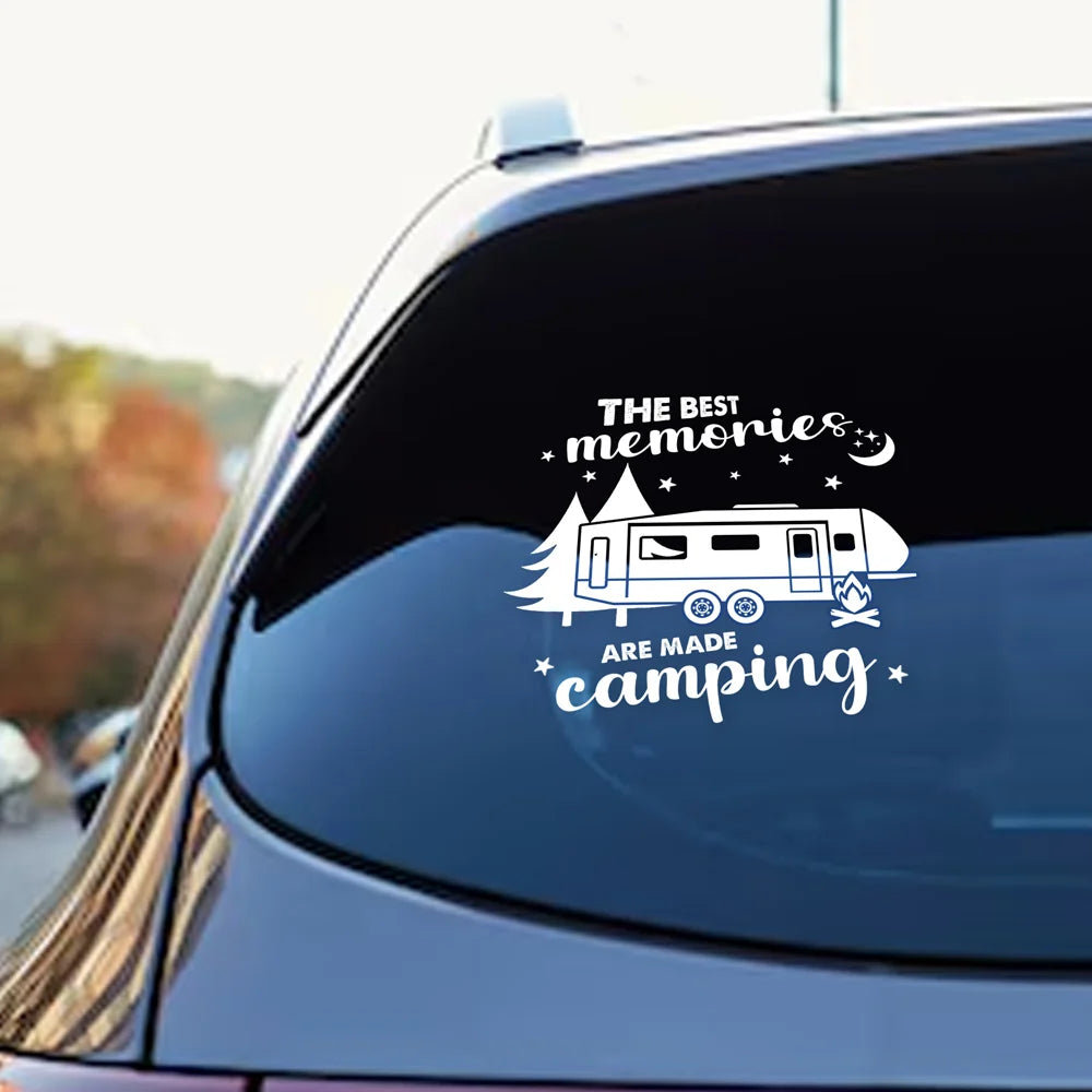Welcome To Our Campsite - Personalized Camping Decal Sticker