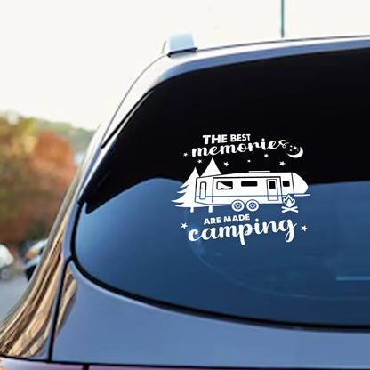 Welcome To Our Campsite - Personalized Camping Decal Sticker
