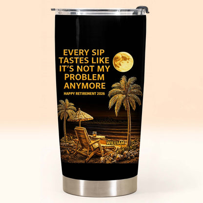 Tumbler material and size view - Personalized Retirement Gifts