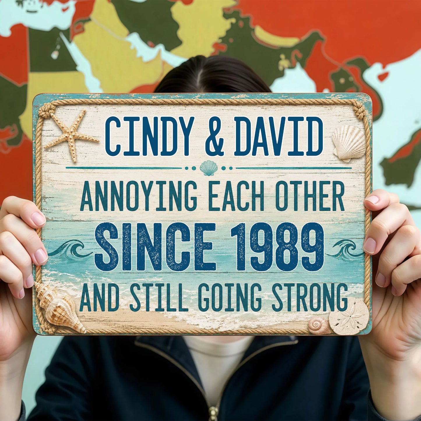 Metal Sign gift-ready design for Couples