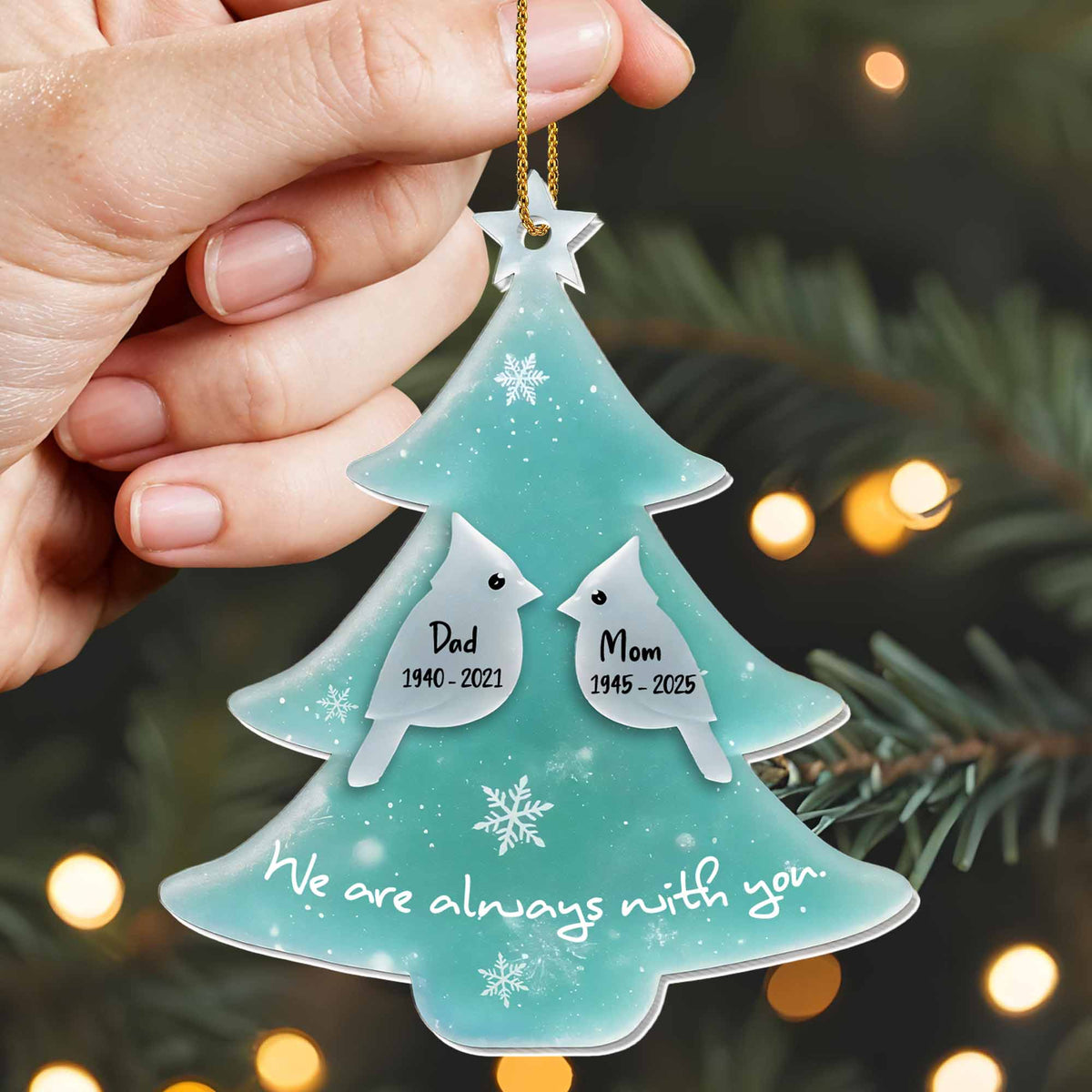 We Are Always With You Christmas Tree Ornament