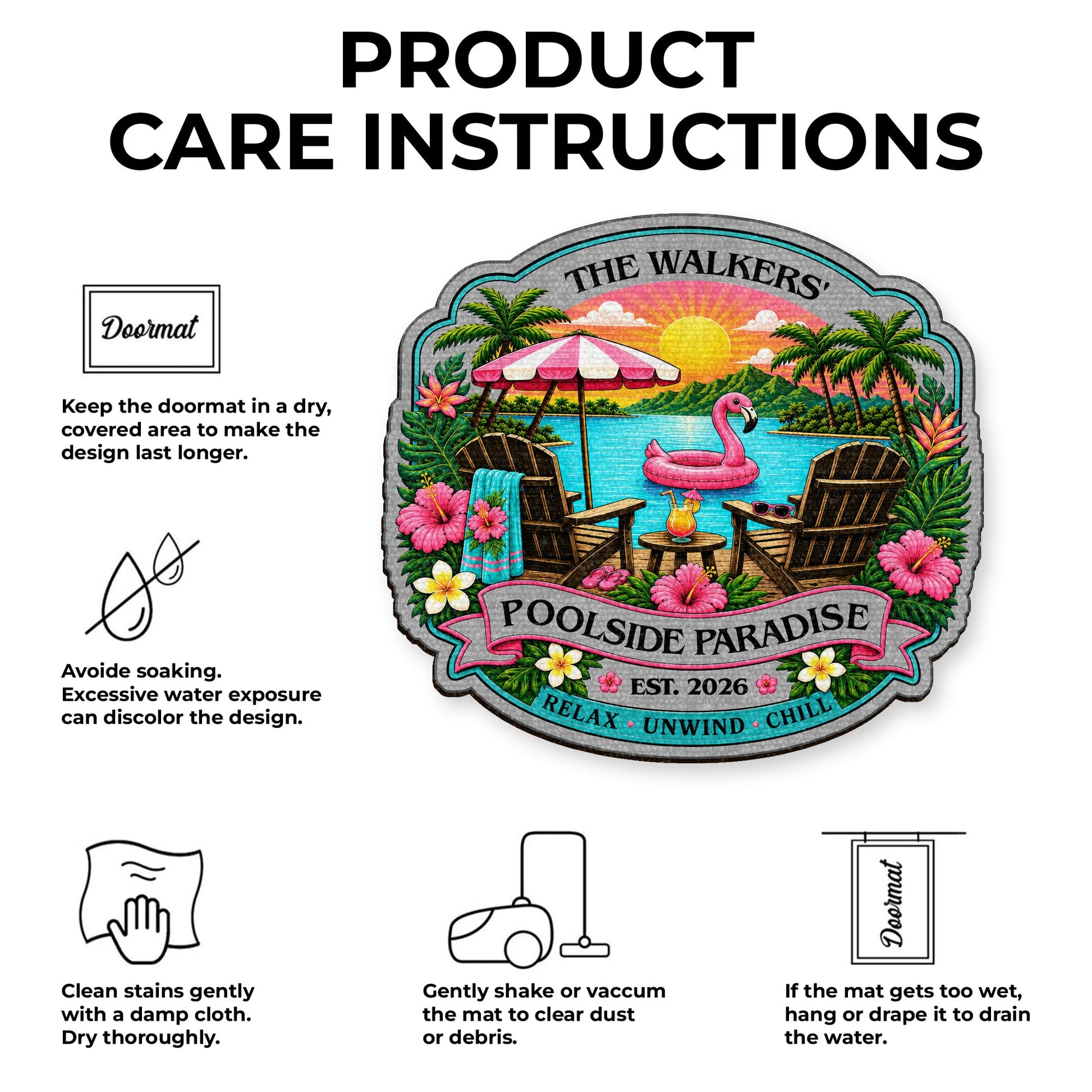 Doormat gift-ready design for Family