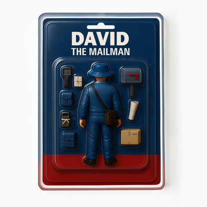 Custom Mailman Acrylic Plaque for Colleagues with personalized design details for meaningful gifting image 7