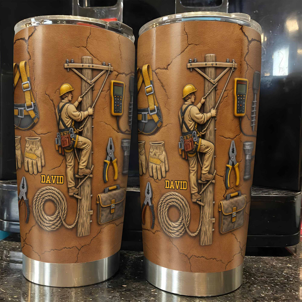 Celebrate Hard Work, Tools and Construction Worker Design
