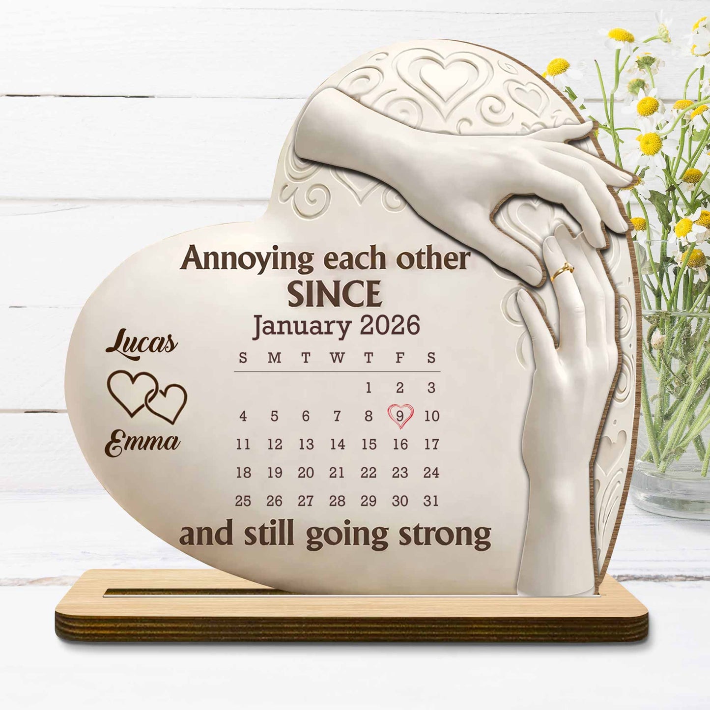Wood Sign gift-ready design for Couples