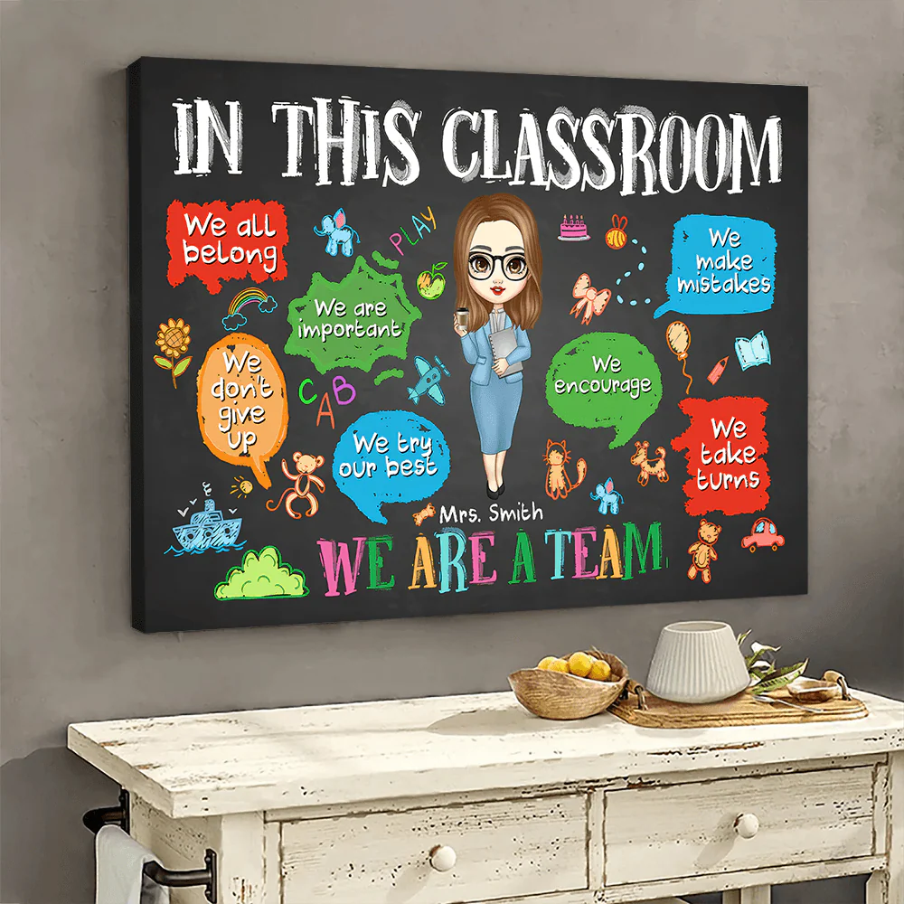 Canvas / Poster gift-ready design for Teacher