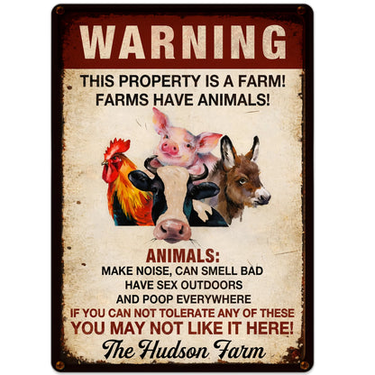 Warning This Property Is A Farm With Farm Animals