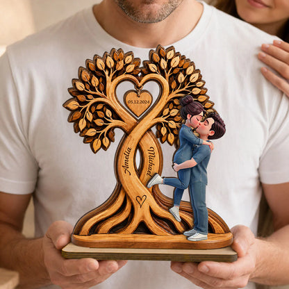 Plaque gift-ready design for Couples