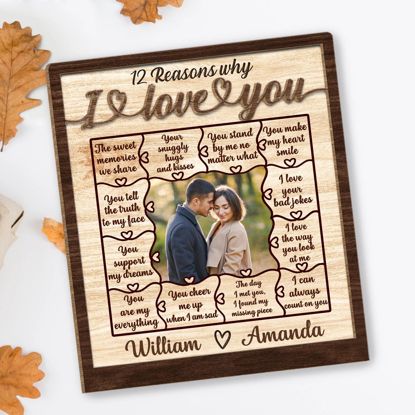 Wood Sign detail view for Wife