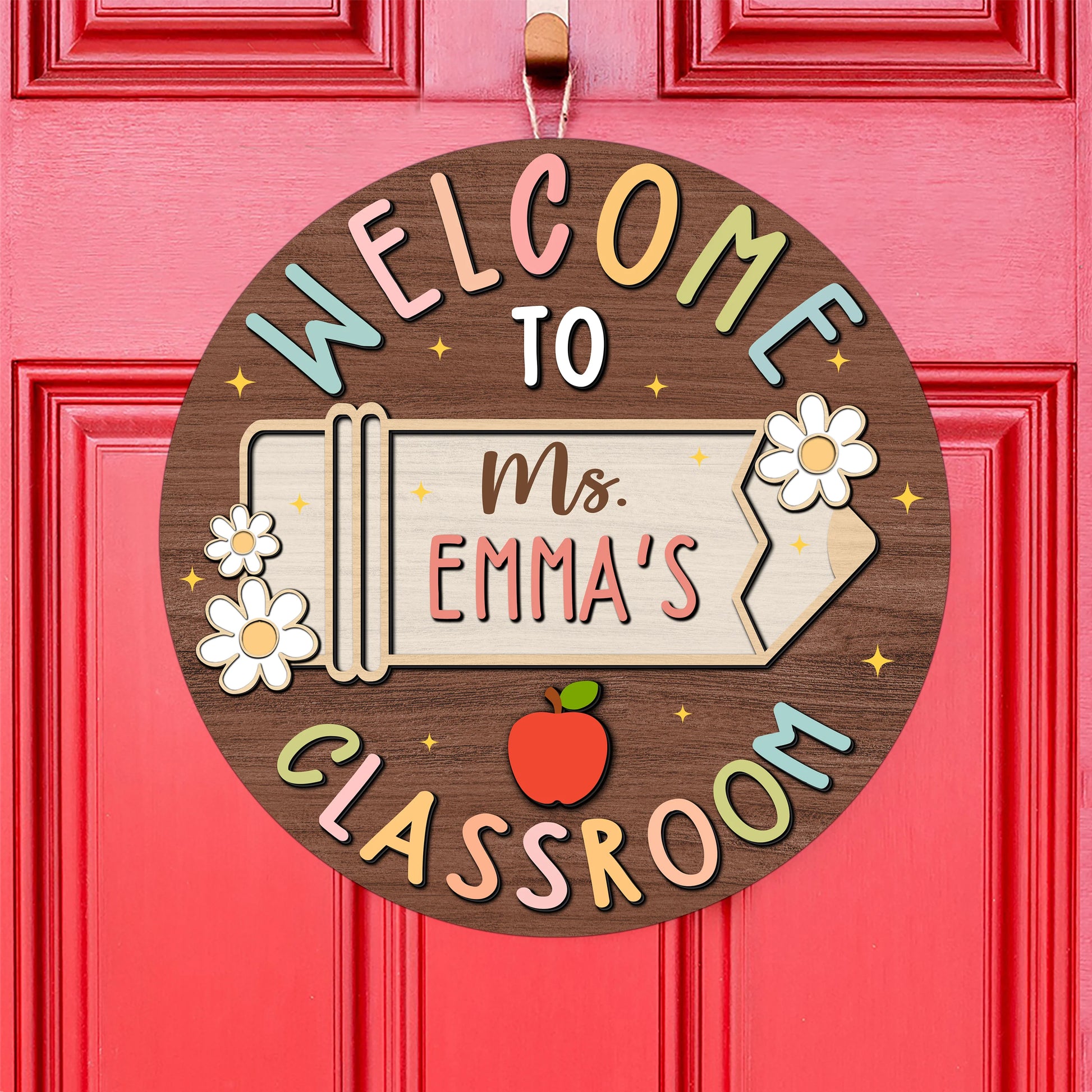 Wood Sign gift-ready design for Teacher