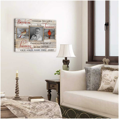 Personalized Memorial Canvas Art personalization view for Mom