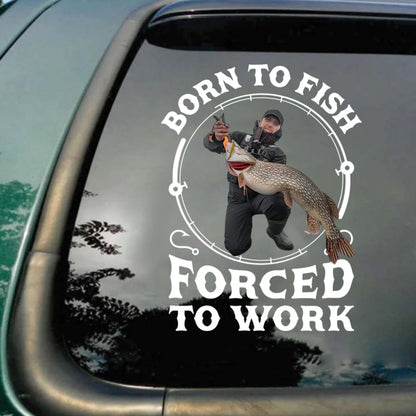 Custom Fishing Photo Decal personalization view for Dad