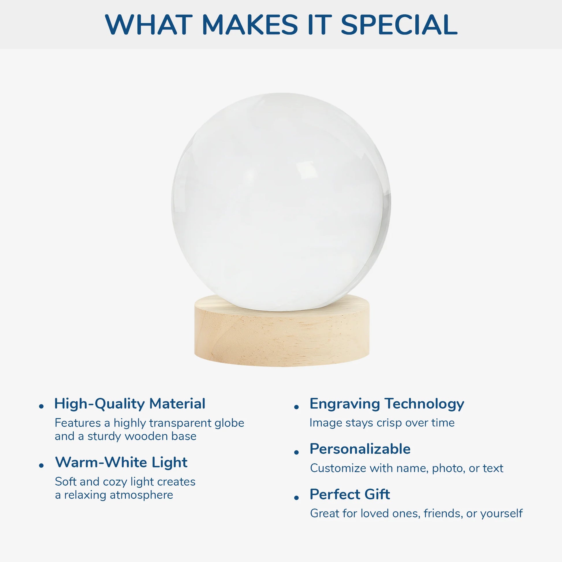 Best Buckin' Dad Ever Personalized Crystal Ball Lamp - Custom Gift with Kids Names