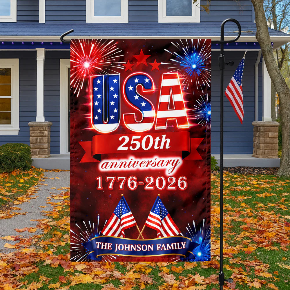 Garden Flag gift-ready design for Family