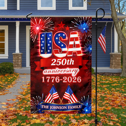 Garden Flag gift-ready design for Family