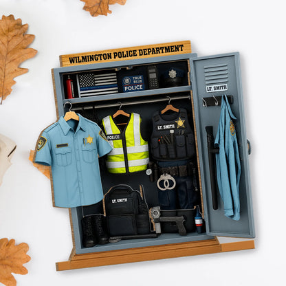 Personalized Police Retirement Gift personalization view for Dad