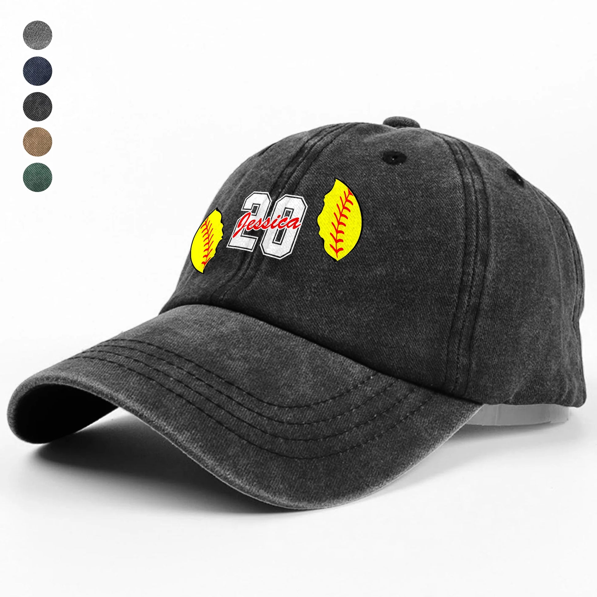 Personalized Sports Baseball Cap personalization view for Mom