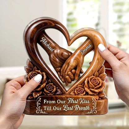 Personalized Couple Acrylic Plaque personalization view for Wife