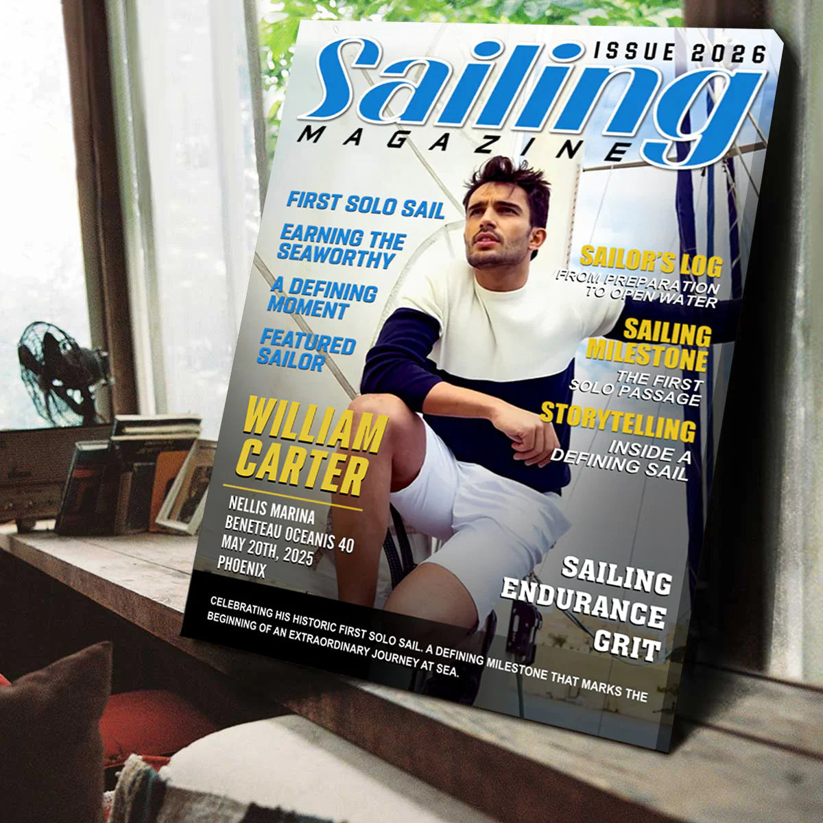 Personalized Sailor Gift for Dad with personalized design details for meaningful gifting image 6