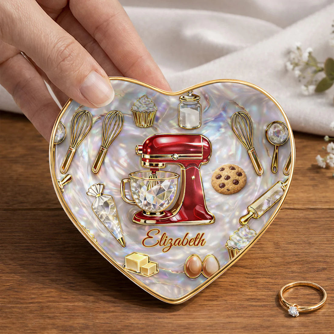 Personalized Baking Gift for Mom with personalized design details for meaningful gifting image 10