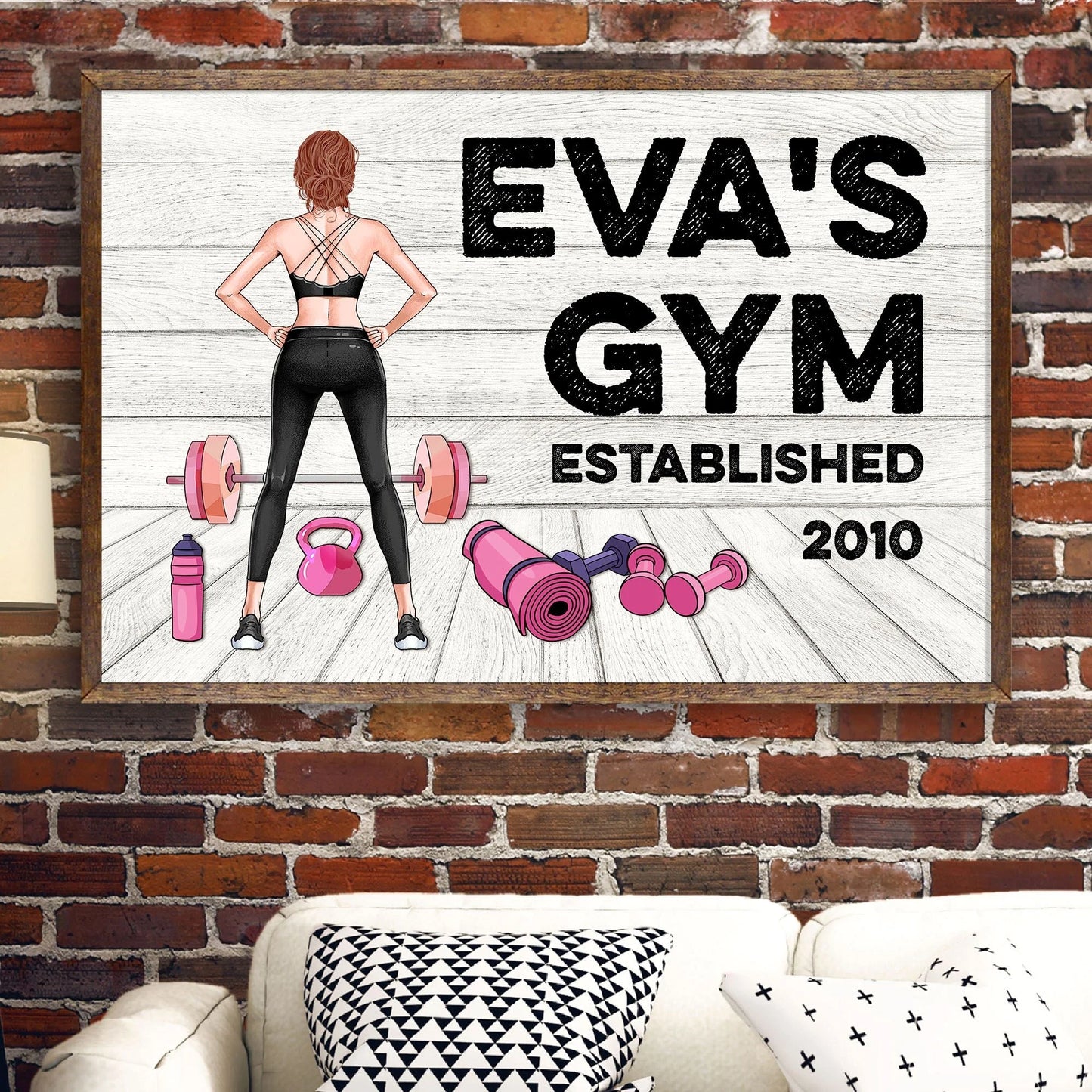 Gym Room Sign, Fitness Custom Poster/Canvas, Gift For Fitness Lovers-PRINTS10